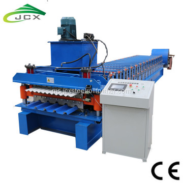 Double Deck Roofing Tile Roll Making Machine